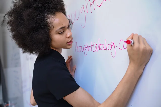 woman, writing, marker, whiteboard, brainstorm, planning, strategy, blue writing, blue plan, blue planning, whiteboard, whiteboard, whiteboard, whiteboard, whiteboard, brainstorm, brainstorm. Assessing whether a team is ready for a CDP