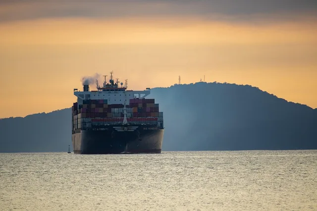 ship, sea, port, cargo, export, logistics, container, transport, ocean, shipping, vessel, seascape, nature, sunset. Planning content export before committing to a platform